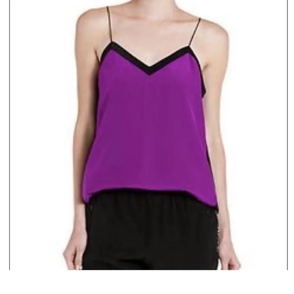 Tibi Color Block Silk Cami Size 6